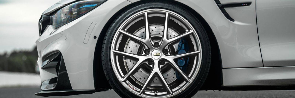 Showing BBS Wheels on a grey BMW M3