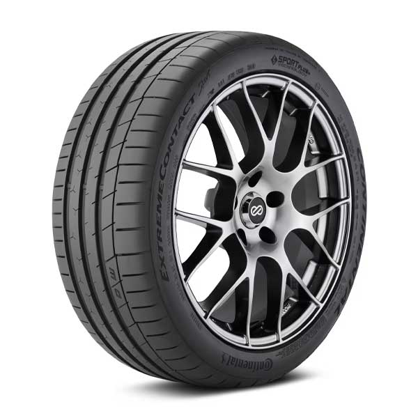 Full image of Continental ExtremeContact Sport Tire installed on wheel