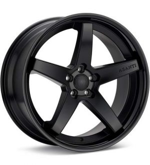 ASANTI Black Label ABL-31 Black w/Gloss Black Lip Wheels 22 In 22x10.5 +35 ABL31-22051235SB Rims