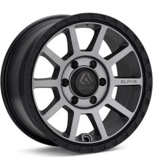 ALPHAequipt Foxtrot Light Grey w/Black Lip Wheels 15 In 15x7 +15 AF1570510015LG Rims