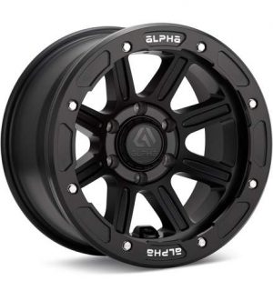 ALPHAequipt xCommander Matte Black w/Black Ring Wheels 17 In 17x9 -20 XC1790512720MB Rims