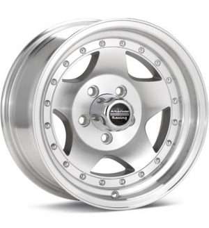 American Racing AR23 Silver Machined w/Clearcoat Wheels 15 In 15x7 -6 AR235765 Rims