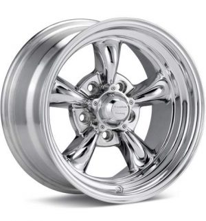 American Racing Authentic Hot Rod VN515 Torq Thrust II 1 PC Polished Wheels 15 In 15x6 -5 VN5155665 Rims