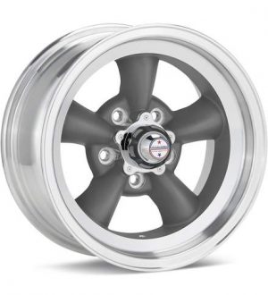 American Racing Authentic Hot Rod VN105 Torq-Thrust D Anthracite w/Mach Lip Wheels 14 In 14x6 -2 VN1054665 Rims