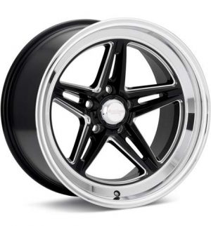 American Racing Authentic Hot Rod VN514 Groove Gloss Black w/Milled Accent Wheels 18 In 18x8 00 VN514BE18801200 Rims