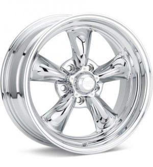 American Racing Authentic Hot Rod VN615 Torq Thrust II 1 PC Chrome Plated Wheels 15 In 15x7 -06 VN6155765 Rims