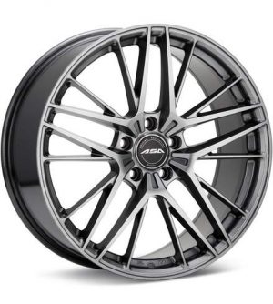 ASA GT16 Gloss Gunmetal Silver Wheels 20 In 20x8.5 +45 GT162857GGMS Rims