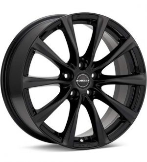 Borbet Type RE Gloss Black Wheels 17 In 17x7.5 +40 8139827 Rims