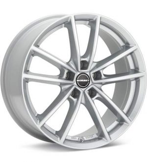 Borbet Type W Crystal Silver Wheels 17 In 17x7 +40 496349 Rims