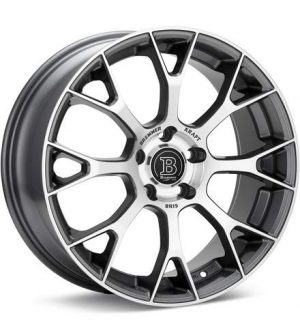 Bremmer Kraft BR19 Machined w/Anthracite Accent Wheels 18 In 18x8 +45 BR198809AMF Rims