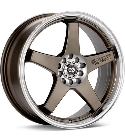 Enkei Performance EV5 Bronze w/Machined Lip Wheels 17 In 17×7 +38 446-770-0138ZP