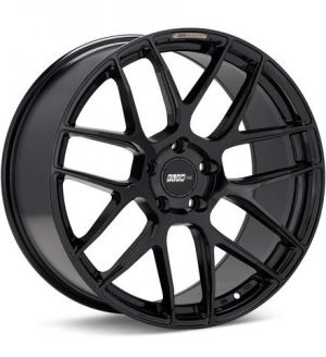 FLOW ONE Race Spec F2 Gloss Black Wheels 18 In 18x8.5 40 F288505GB Rims