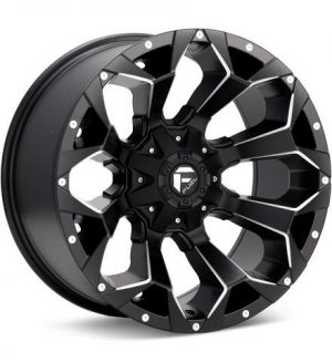 Fuel Off-Road Assault Black w/Milled Accent Wheels 20 In 20x12 -43 D54620207047 Rims