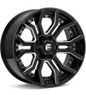 Fuel Off-Road Rage 6 Gloss Black w/Milled Accent Wheels 20 In 20x10 -18 D71120009847 Rims
