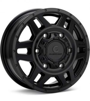 Granite Alloy GA500 Dually Black Wheels 16 In 16x6 -130 5006606205MBN130 Rims