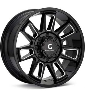 Granite Alloy GA503 8-Lug Gloss Black w/Milled Accent Wheels 20 In 20x9 +18 5032908170GBM18 Rims