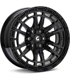 Granite Alloy GA504 Black Wheels 20 In 20x9 +12 5042906009MB12 Rims