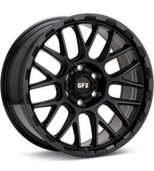 G-FX Wheels TM7 Black Wheels 20 In 20x9 +12 TM7 290-6139-12MB Rims