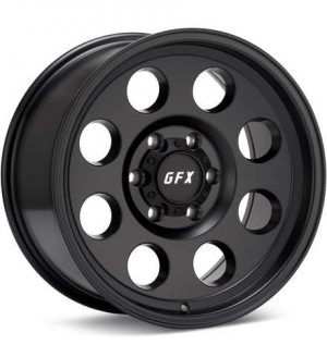 G-FX Wheels TR16 Black Wheels 15 In 15x8 -19 T16 580-6139N19MB Rims