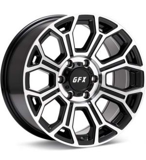G-FX Wheels TR19 Machined w/Gloss Black Accent Wheels 17 In 17x8.5 +18 T19 785613918GBMF Rims