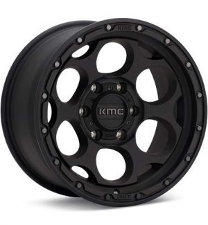 KMC KM541 Dirty Harry Textured Black Wheels 17 In 17x8.5 +18 KM54178550718 Rims