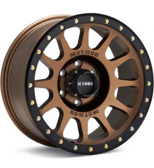 Method MR305 NV Bronze w/Black Lip Wheels 20 In 20x10 -18 MR30521050918N Rims