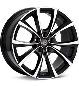 MSW Type 27T Machined w/Black Accent Wheels 19 In 19x9.5 +40 W19425001T56 Rims