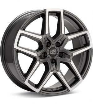 MSW Type 52 Machined w/Gloss Grey Accent Wheels 20 In 20x8.5 +40 W19428500D7 Rims