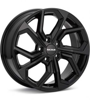 RADIUS WI23 Gloss Black Wheels 19 In 19x8.5 +36 WI23985511236B Rims