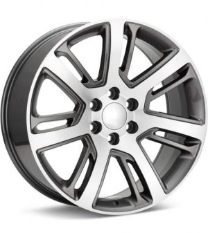Sport Muscle SM48 Machined w/Light Grey Accent Wheels 22 In 22x9 +31 48290316510 Rims