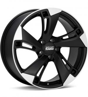 Sport Tuning AT1 Machined w/Black Accent Wheels 18 In 18x8 +35 T188511435MBMA Rims