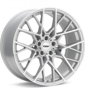 TSW Sebring Silver Machined w/Clearcoat Wheels 20 In 20x10 +40 2010SEB405112S72 Rims