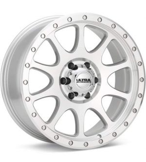Ultra The General Silver Machined w/Clearcoat Wheels 20 In 20x9 +18 115-2963M+18 Rims