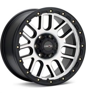 Vision Wheel Nemesis Machined Black w/Removable Lip Wheels 18 In 18x9 +18 111-8950MF18 Rims