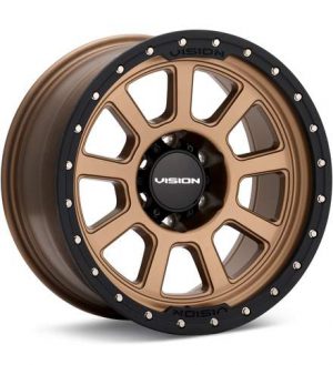 Vision Wheel Ojos Bronze w/Black Lip Wheels 20 In 20x9 +12 350-2950BZBL12 Rims