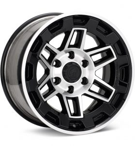 ALMAX USA AM-802 Machined w/Gloss Black Accent wheel image