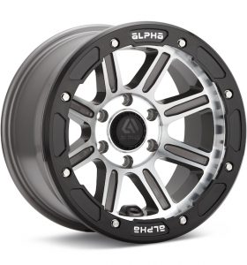 ALPHAequipt xCommander Grey Machined w/Black Ring wheel image
