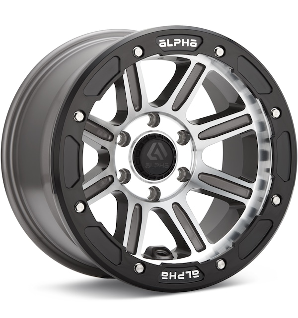 ALPHAequipt xCommander Grey Machined w/Black Ring wheel image