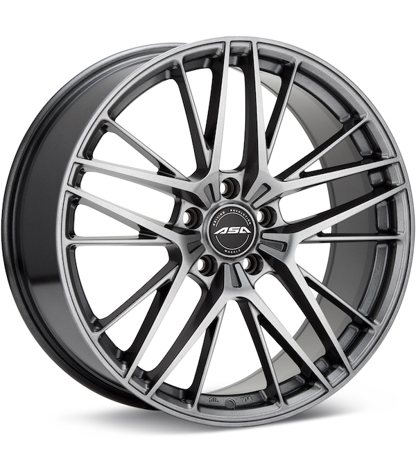ASA GT16 Gloss Gunmetal Silver wheel image