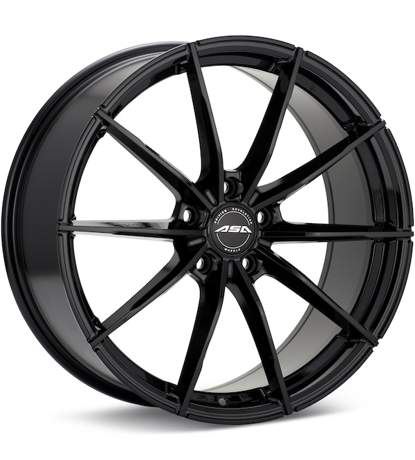 ASA GT18 Gloss Black wheel image