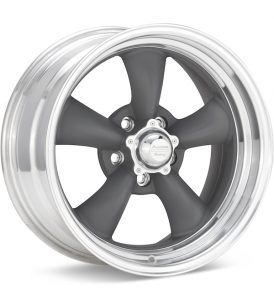 American Racing Authentic Hot Rod VN215 Torq Thrust II 1 PC Mag Grey w/Machined Lip wheel image