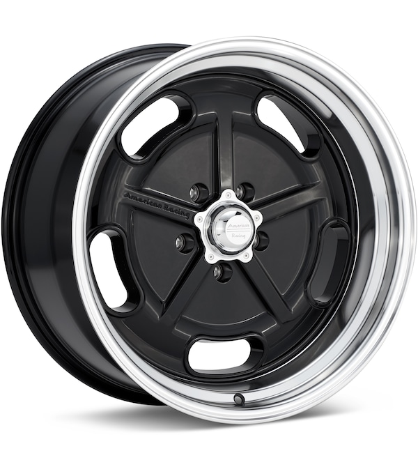 American Racing Authentic Hot Rod VN511 Salt Flat Black w/Mach Lip wheel image