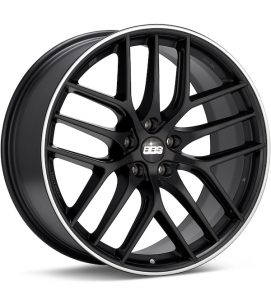 BBS CC-R Black w/Polished Stainless Lip wheel image