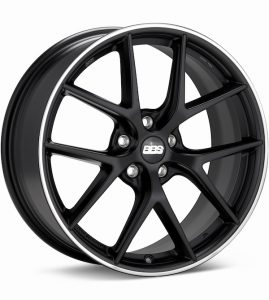 BBS CI-R Black w/Polished Stainless Lip wheel image