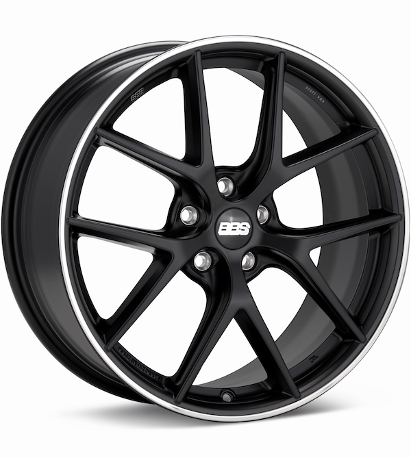 BBS CI-R Black w/Polished Stainless Lip wheel image