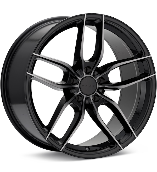 Drag DR-80 Black Machined w/Dark Tint wheel image