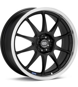 Enkei Performance J10 Black w/Mach Lip wheel image