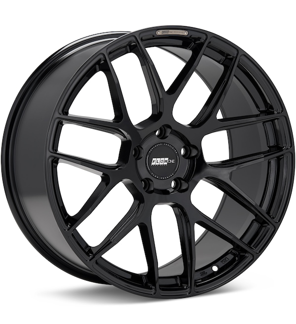 FLOW ONE Race Spec F2 Gloss Black wheel image