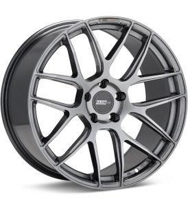 FLOW ONE Race Spec F2 Gloss Gunmetal Silver wheel image