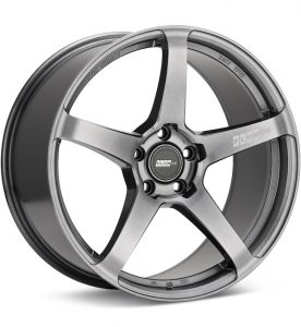 FLOW ONE Race Spec F5 Gloss Gunmetal Silver wheel image